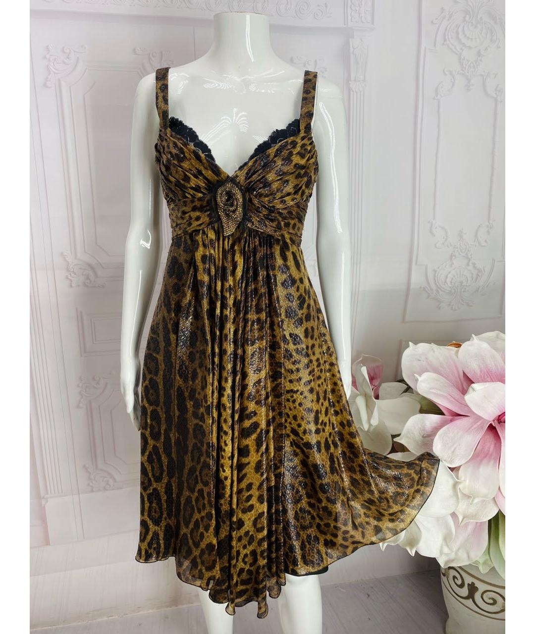 DOLCE&GABBANA Шелковое коктейльное платье, фото 4