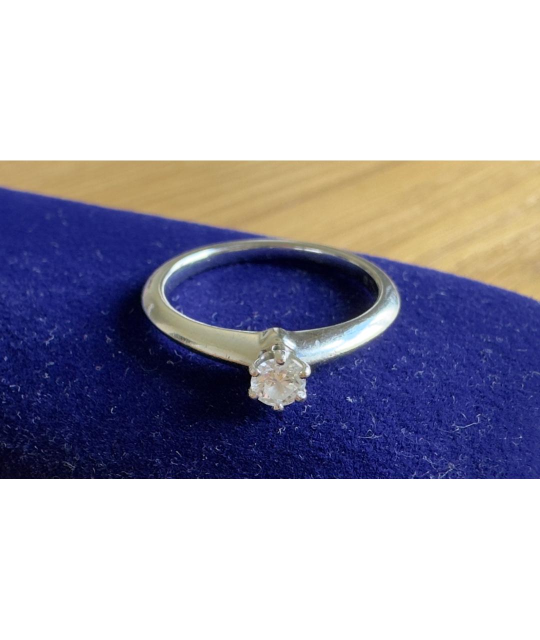 TIFFANY&CO Серебряное платиновое кольцо, фото 7