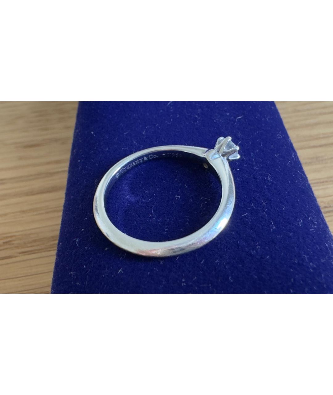 TIFFANY&CO Серебряное платиновое кольцо, фото 2