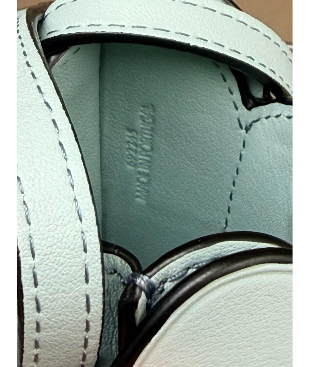 LOEWE Голубая кожаная сумка через плечо, фото 4