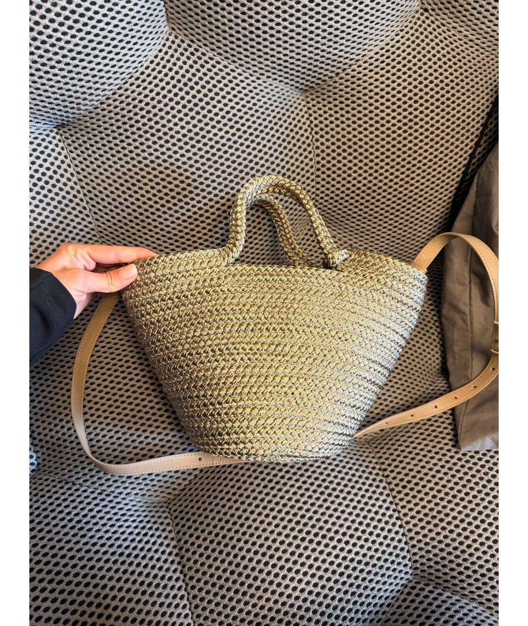 BALENCIAGA Бежевая пляжная сумка, фото 2