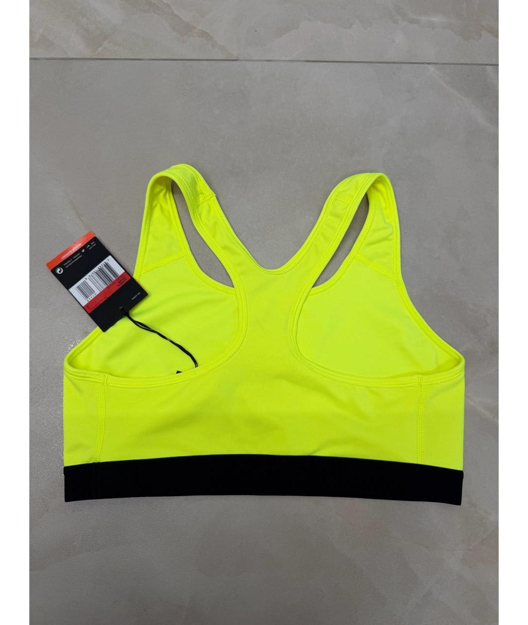 NIKE Салатовая полиэстеровая майка, фото 2