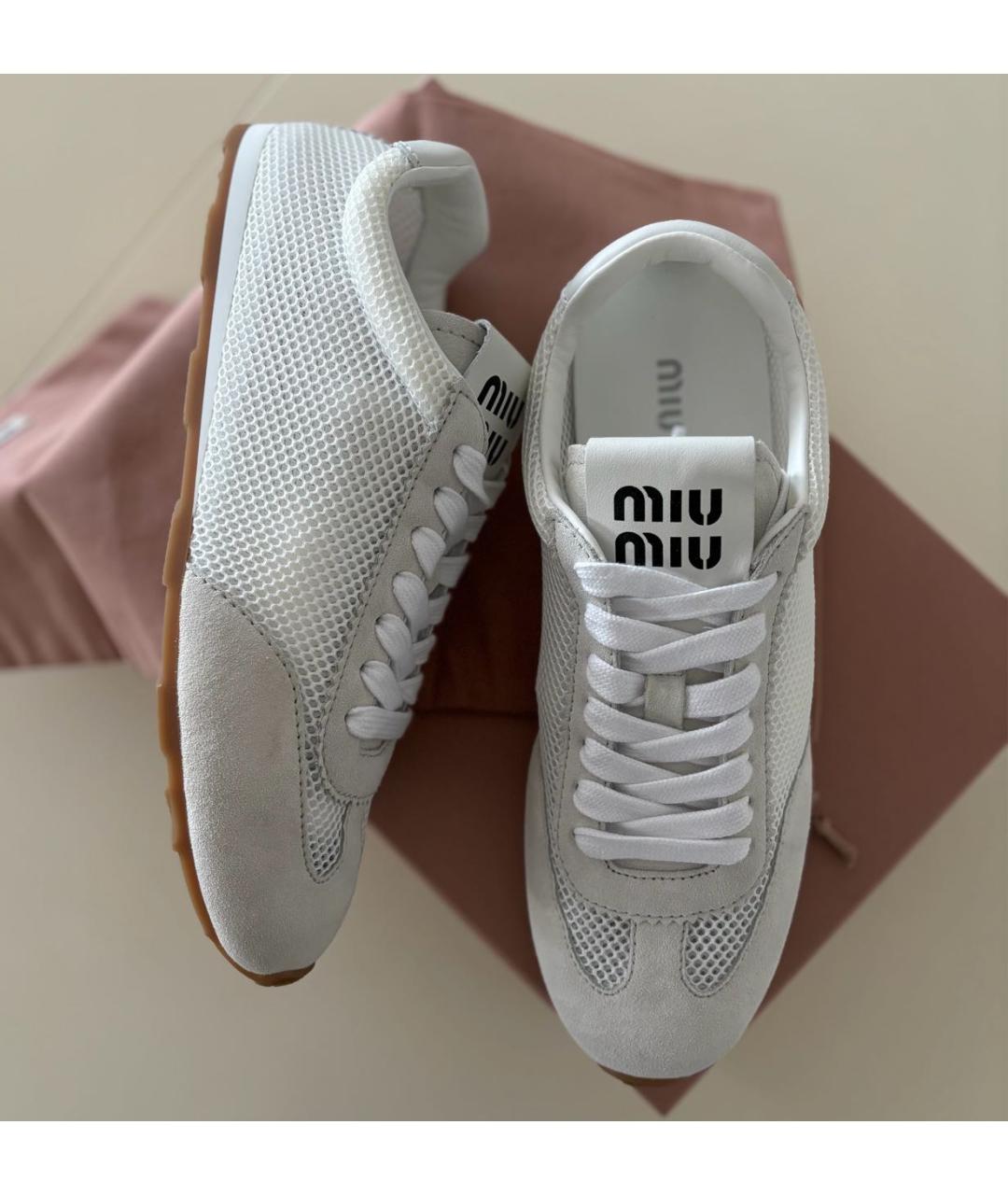 MIU MIU Белые кеды, фото 8