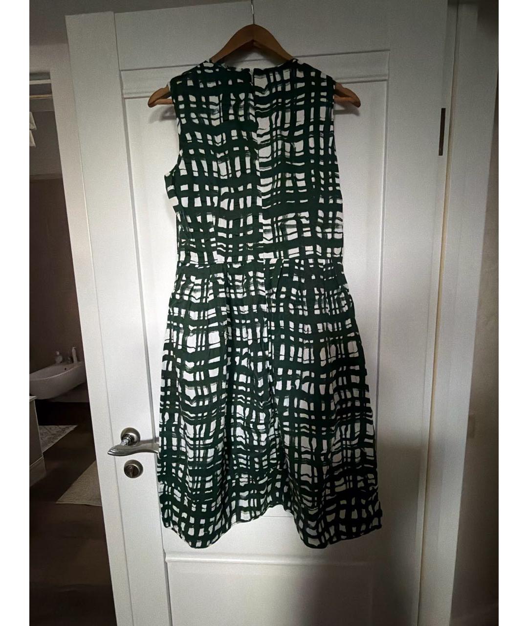 'S MAX MARA Зеленое хлопковое повседневное платье, фото 2