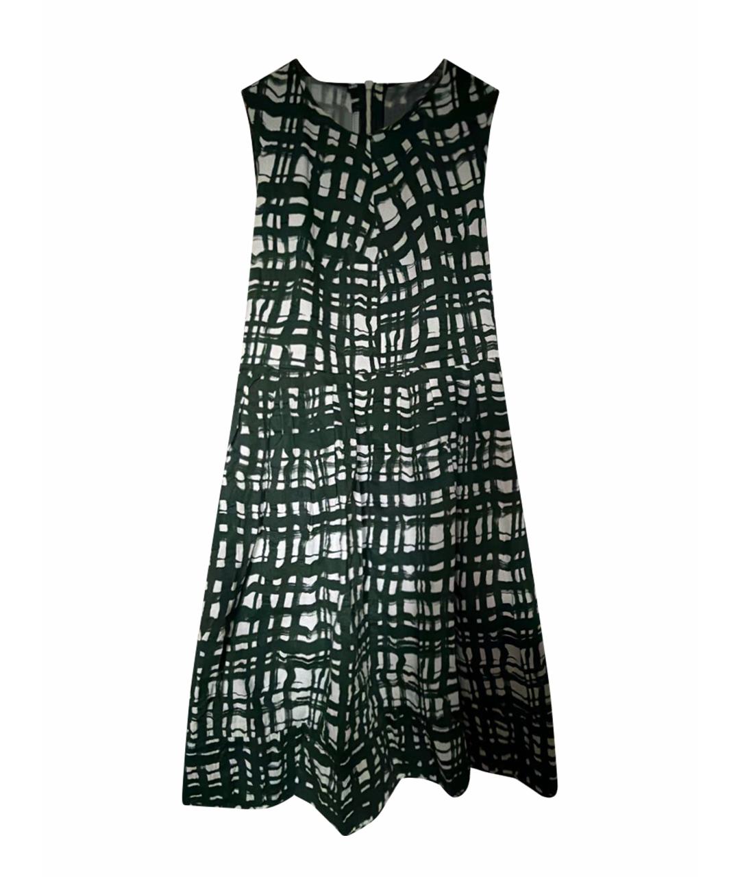 'S MAX MARA Зеленое хлопковое повседневное платье, фото 1