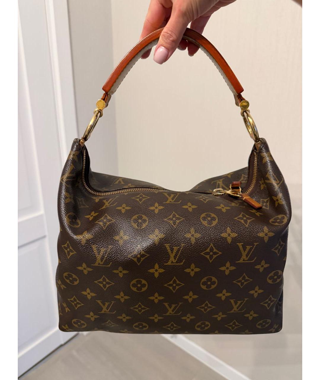 LOUIS VUITTON Коричневая сумка тоут, фото 7