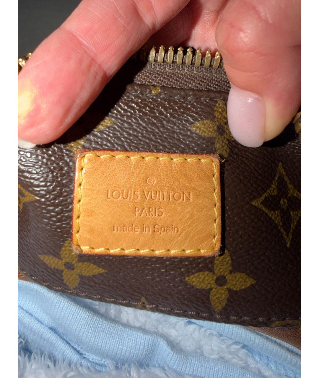 LOUIS VUITTON Коричневая сумка тоут, фото 5