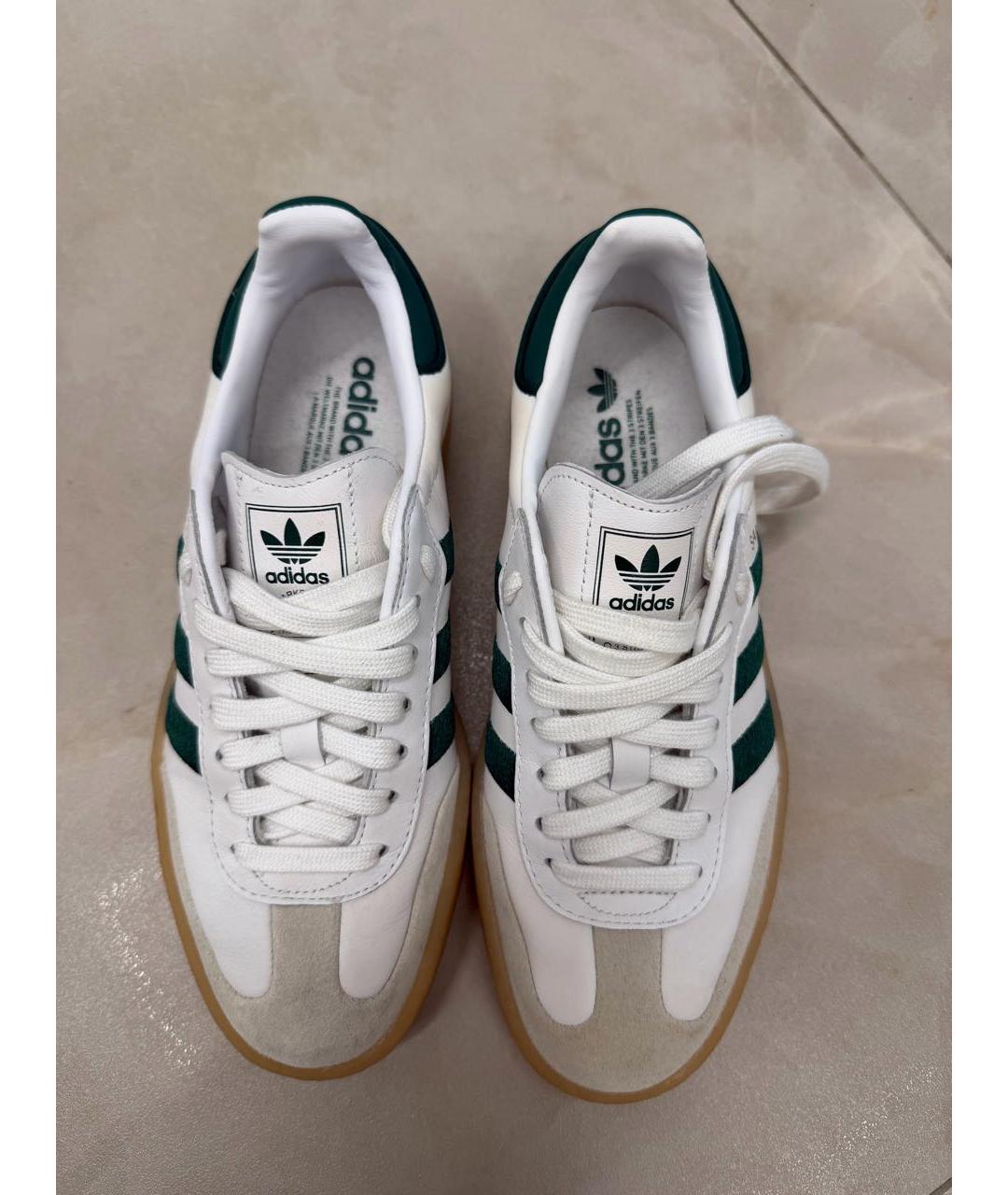 ADIDAS Белые кожаные кеды, фото 2