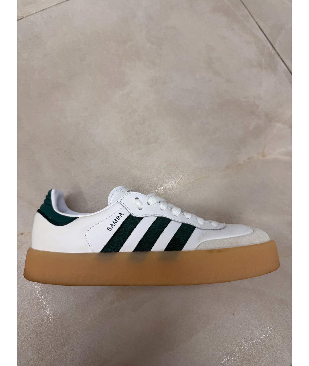 ADIDAS Белые кожаные кеды, фото 5