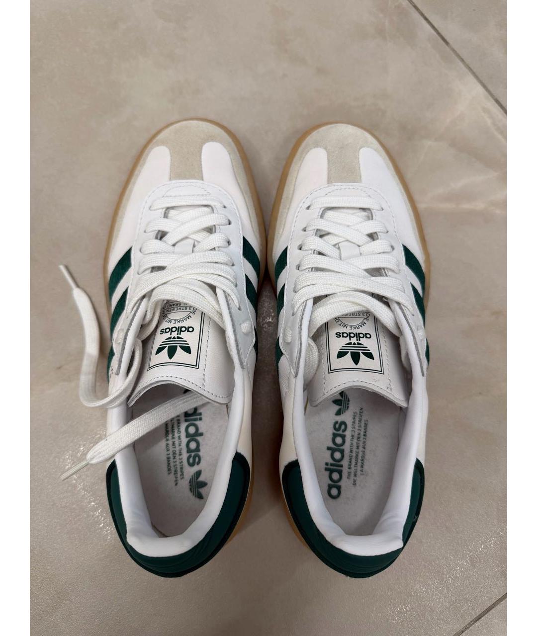 ADIDAS Белые кожаные кеды, фото 3