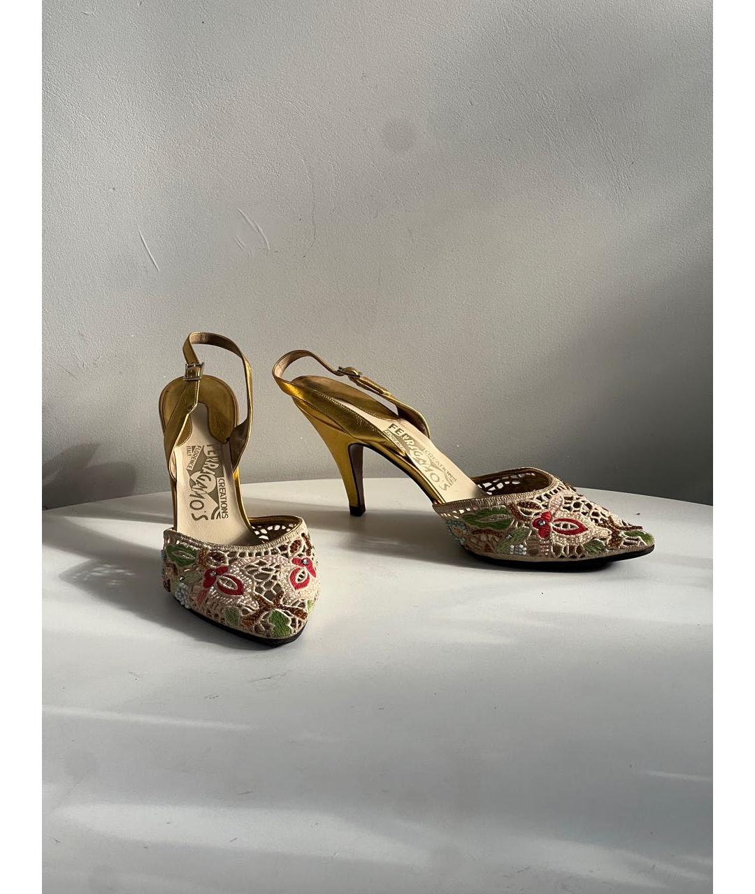 FERRAGAMO Мульти кожаные босоножки, фото 2
