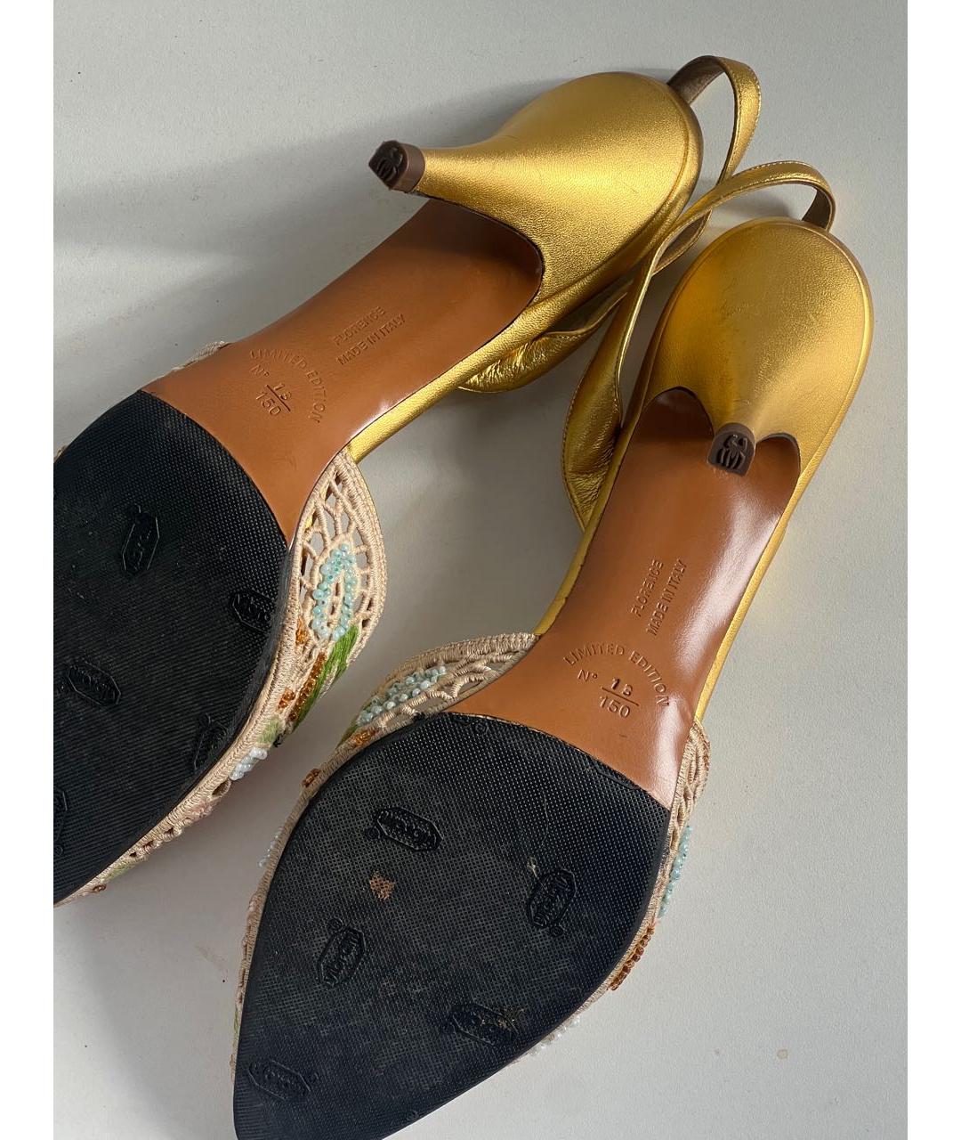 FERRAGAMO Мульти кожаные босоножки, фото 6