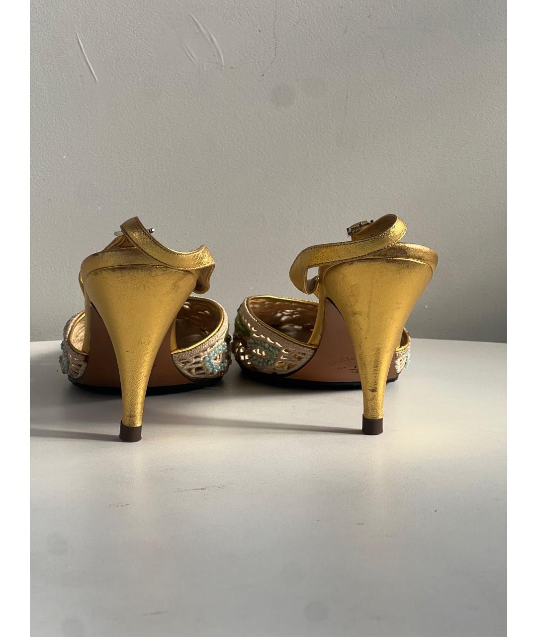 FERRAGAMO Мульти кожаные босоножки, фото 5