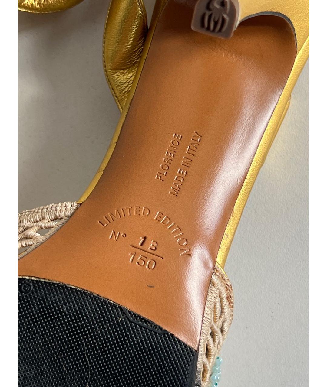 FERRAGAMO Мульти кожаные босоножки, фото 7
