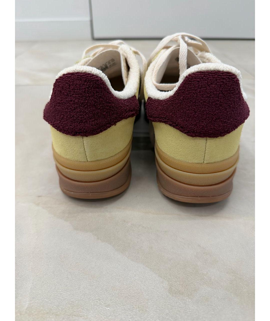 ADIDAS Желтые замшевые кеды, фото 4