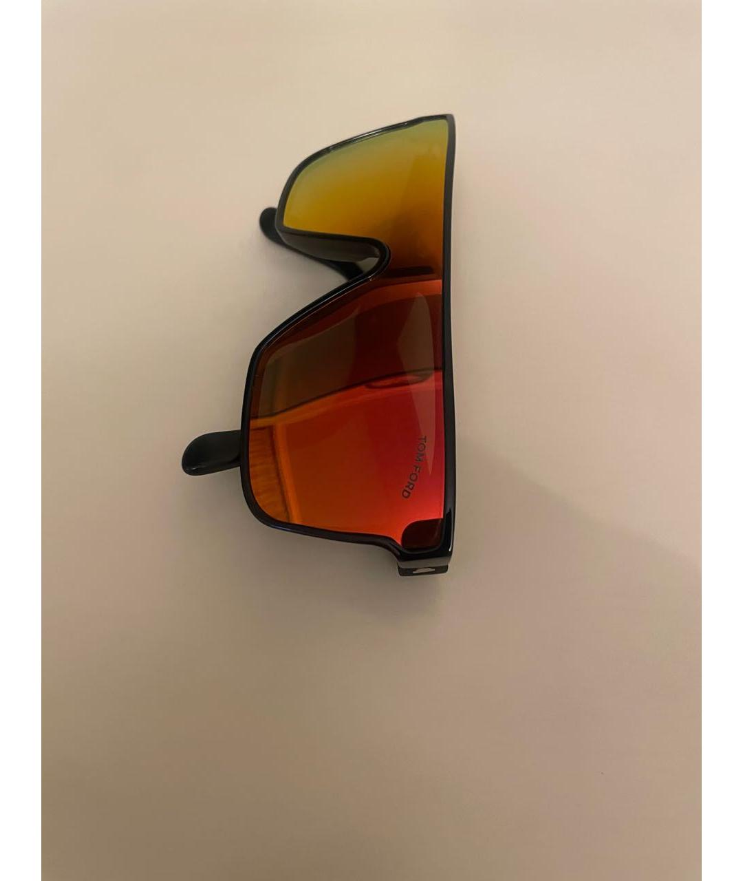TOM FORD Золотые пластиковые солнцезащитные очки, фото 3