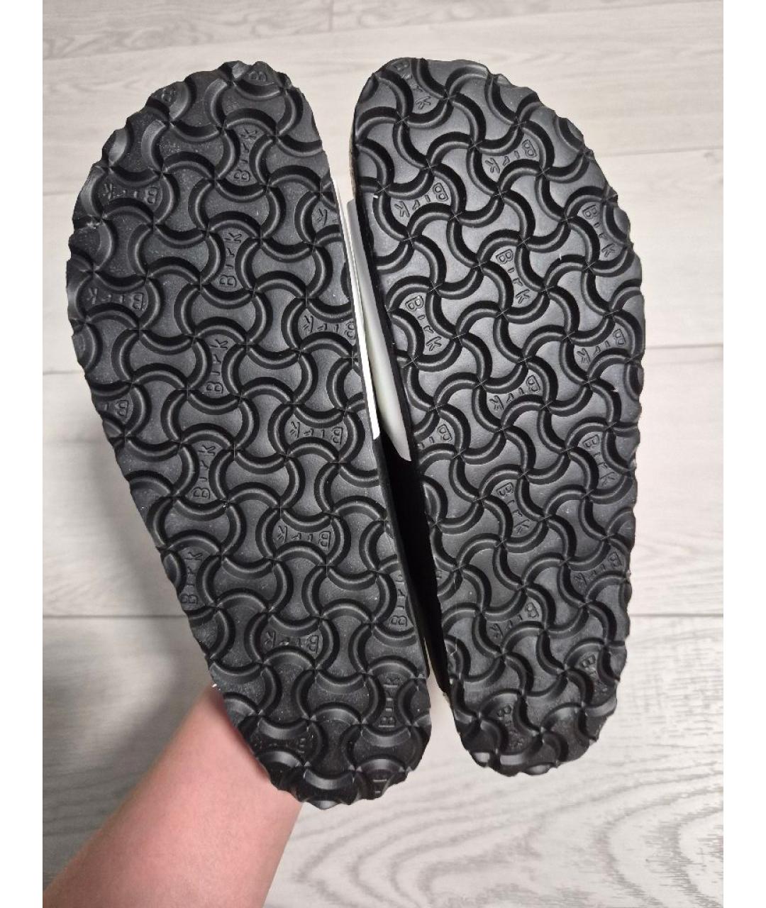 BIRKENSTOCK Белые кожаные сандалии, фото 4