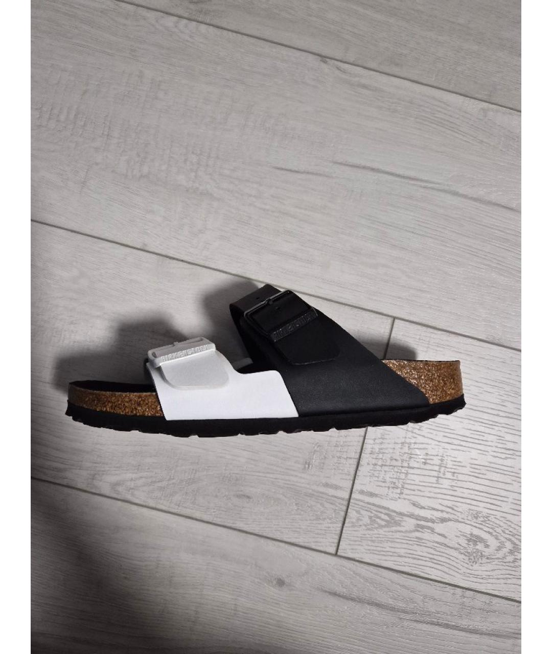 BIRKENSTOCK Белые кожаные сандалии, фото 6