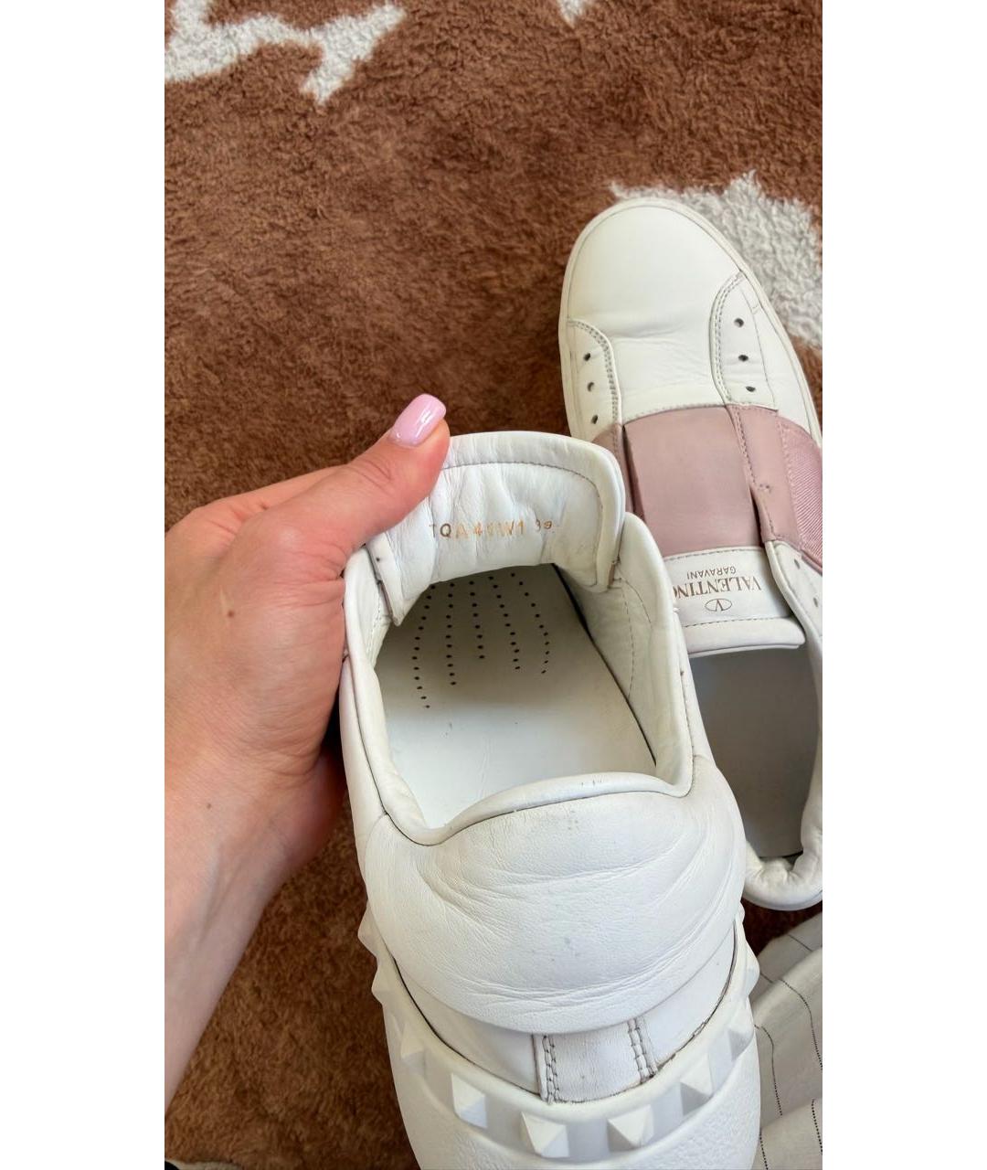 VALENTINO Белые кожаные кеды, фото 5