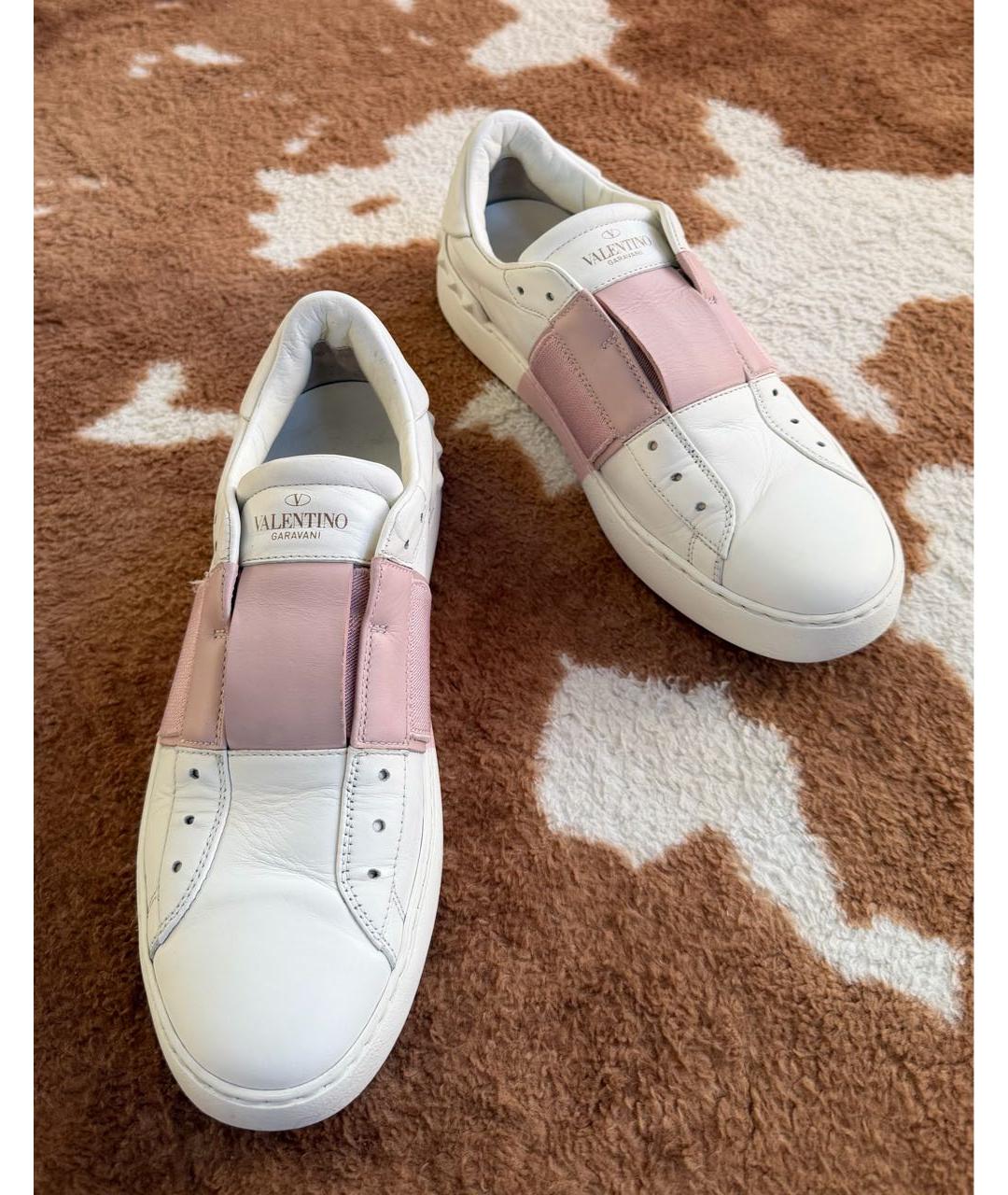VALENTINO Белые кожаные кеды, фото 2