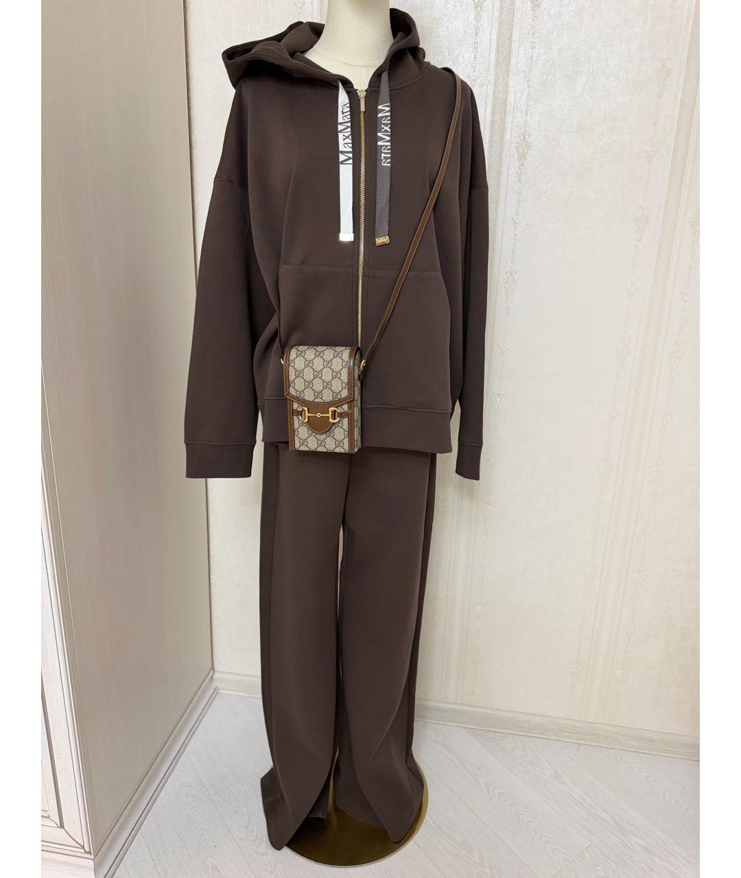 'S MAX MARA Коричневый хлопковый спортивные костюмы, фото 8