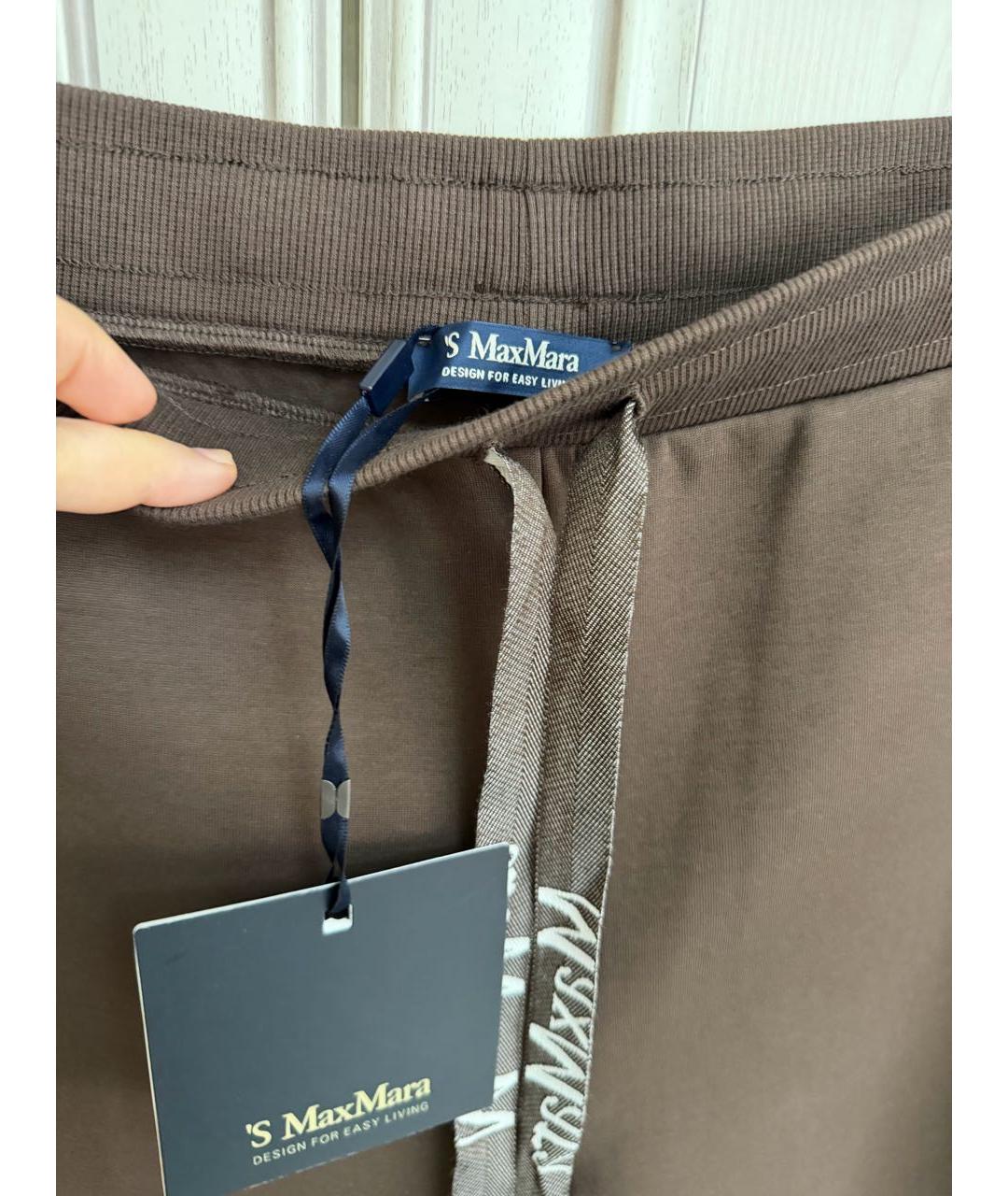 'S MAX MARA Коричневый хлопковый спортивные костюмы, фото 5
