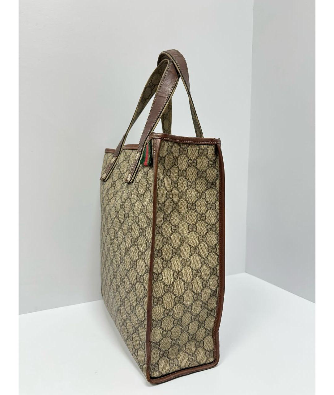 GUCCI Бежевая сумка тоут, фото 3