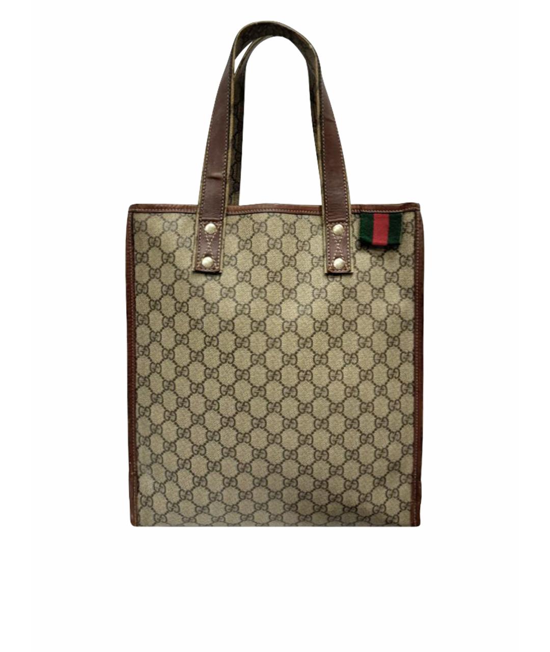 GUCCI Бежевая сумка тоут, фото 1