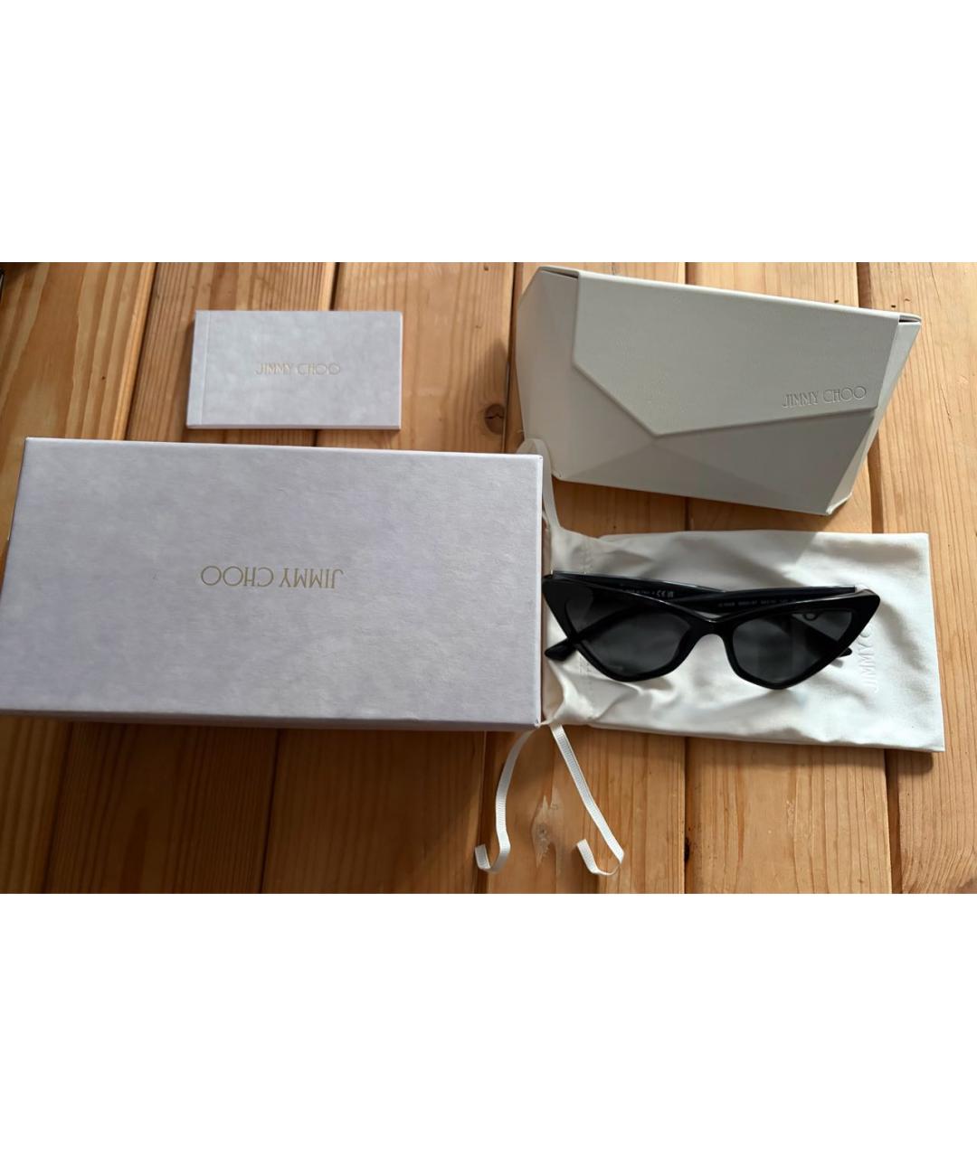 JIMMY CHOO Черные солнцезащитные очки, фото 3