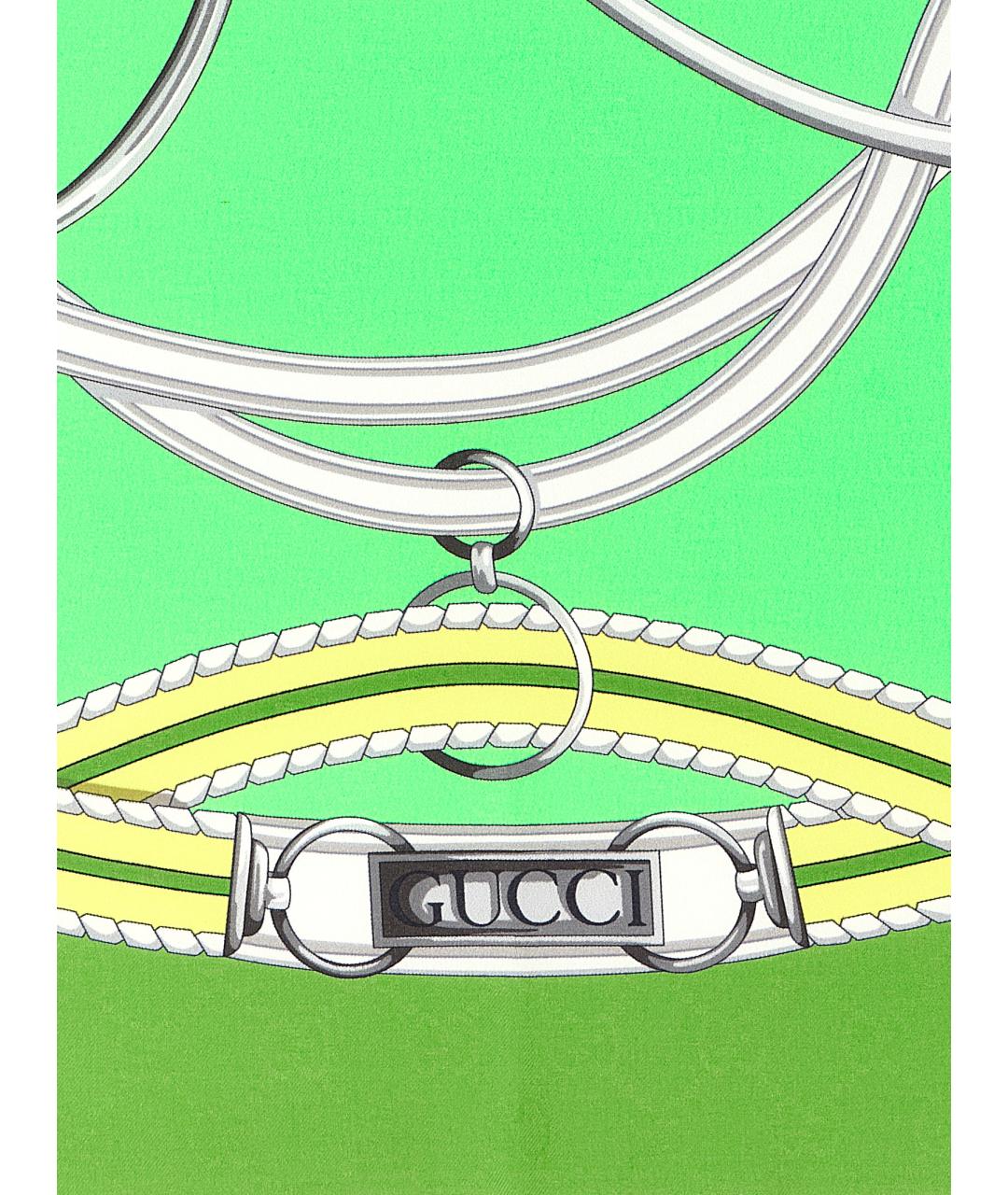 GUCCI Мульти шелковый шарф, фото 2