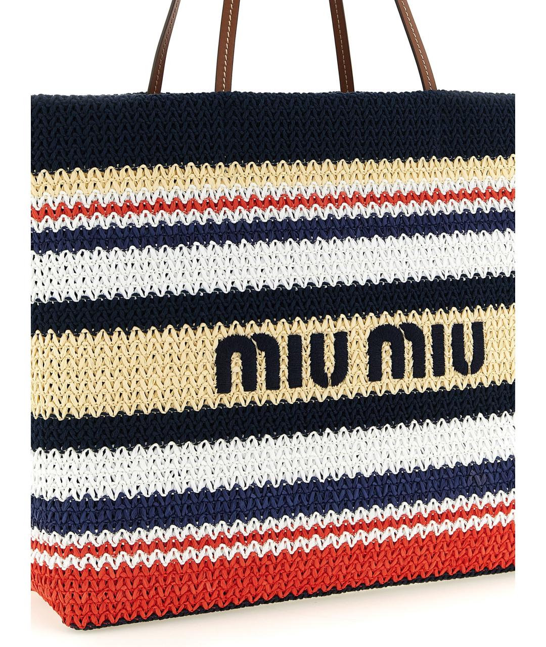 MIU MIU Мульти хлопковая сумка тоут, фото 3