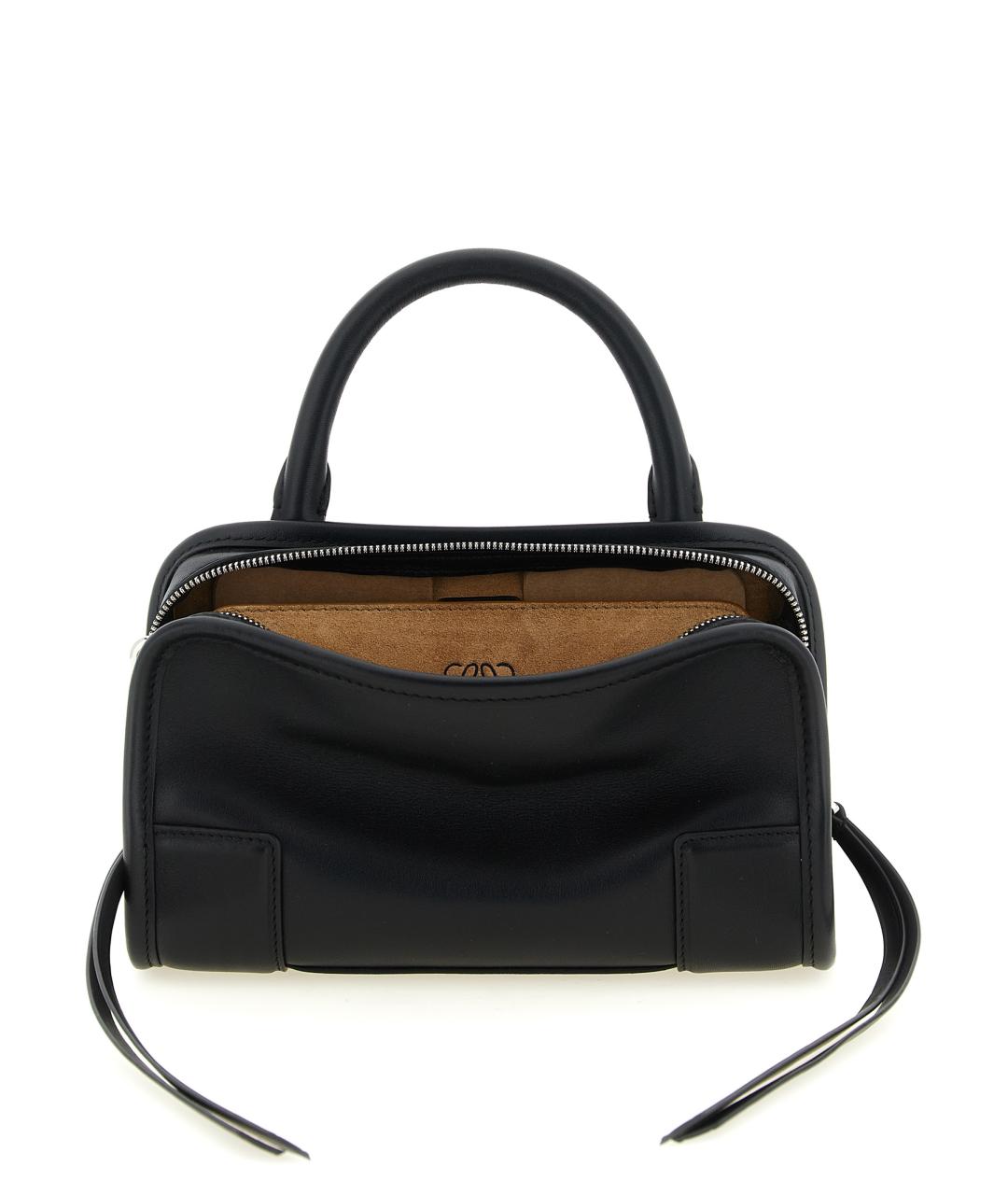 LOEWE Черная кожаная сумка тоут, фото 1