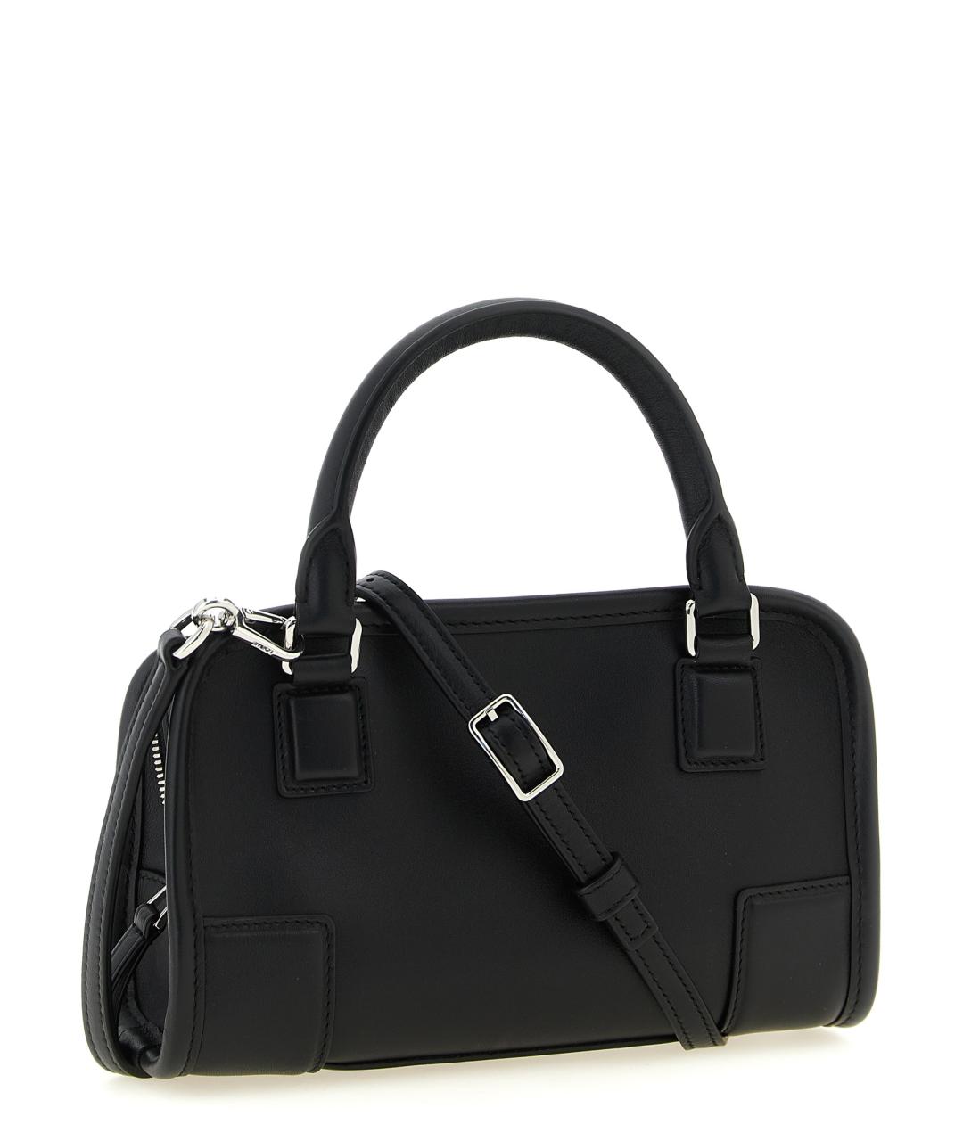 LOEWE Черная кожаная сумка тоут, фото 2