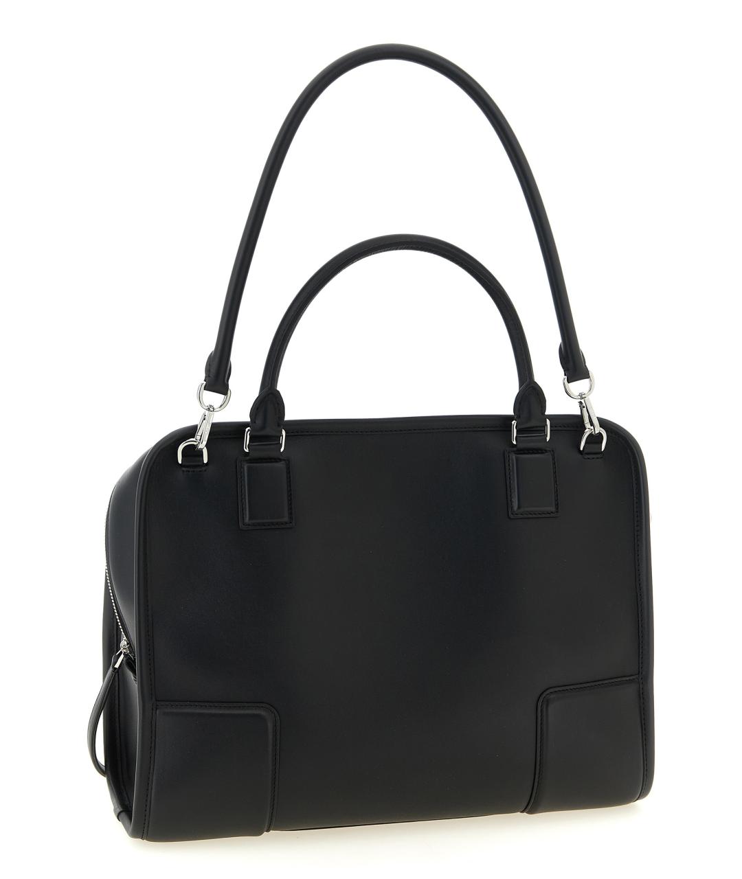 LOEWE Черная кожаная сумка тоут, фото 2