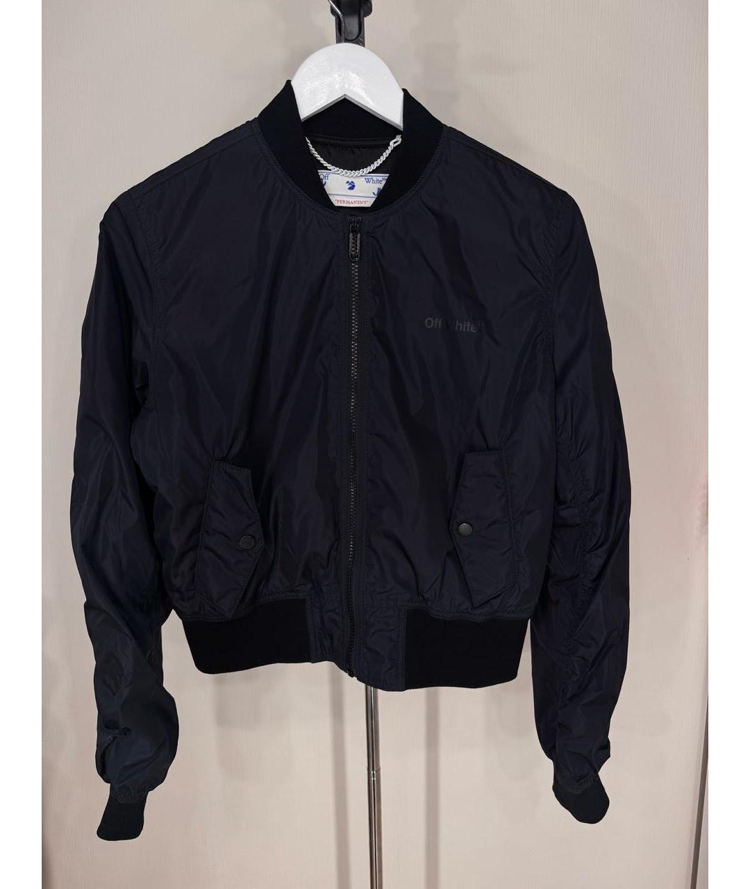 OFF-WHITE Черная полиэстеровая куртка, фото 2