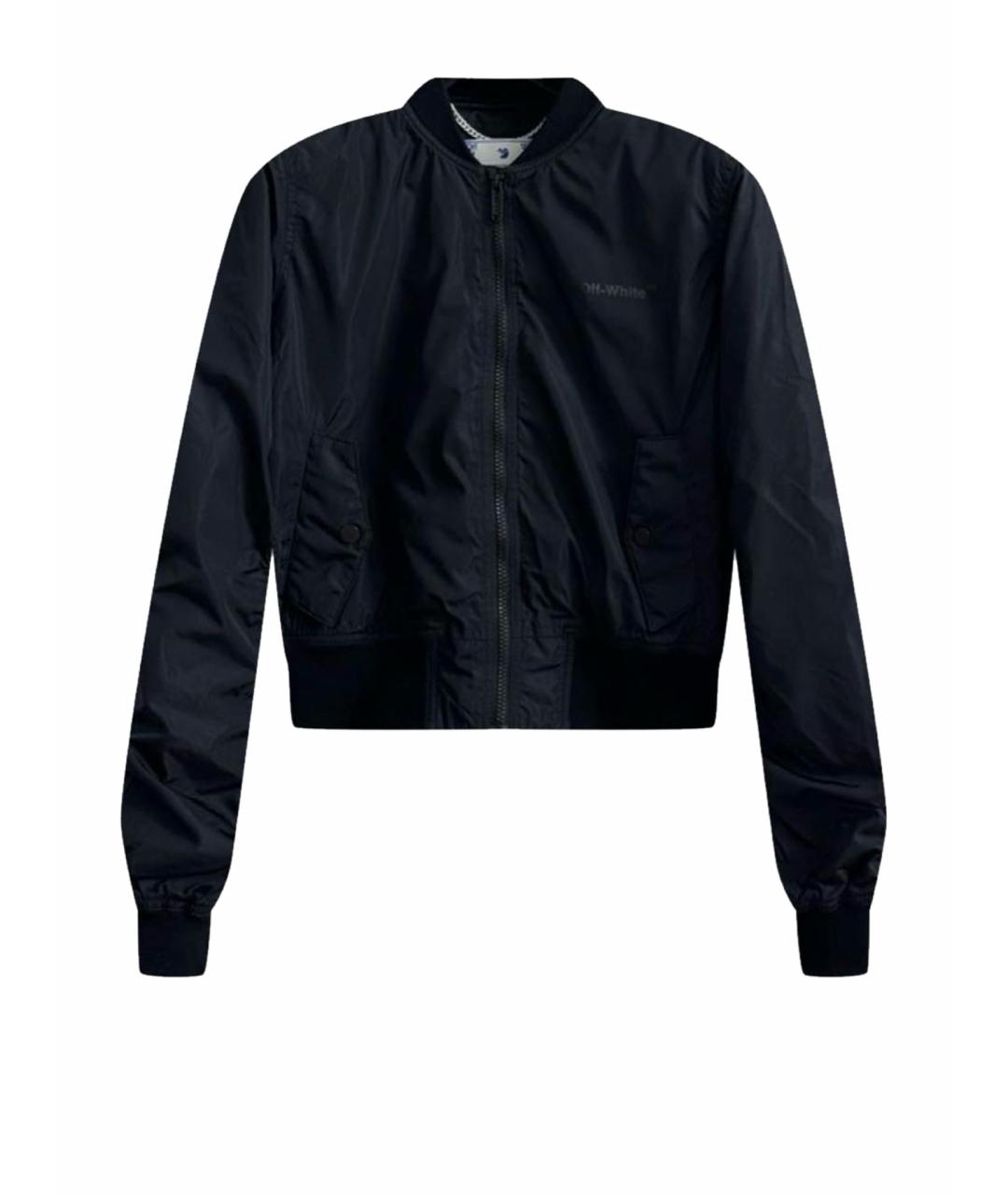 OFF-WHITE Черная полиэстеровая куртка, фото 1