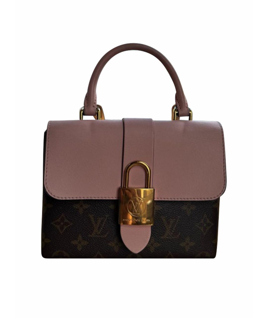 LOUIS VUITTON Розовая кожаная сумка с короткими ручками, фото 1