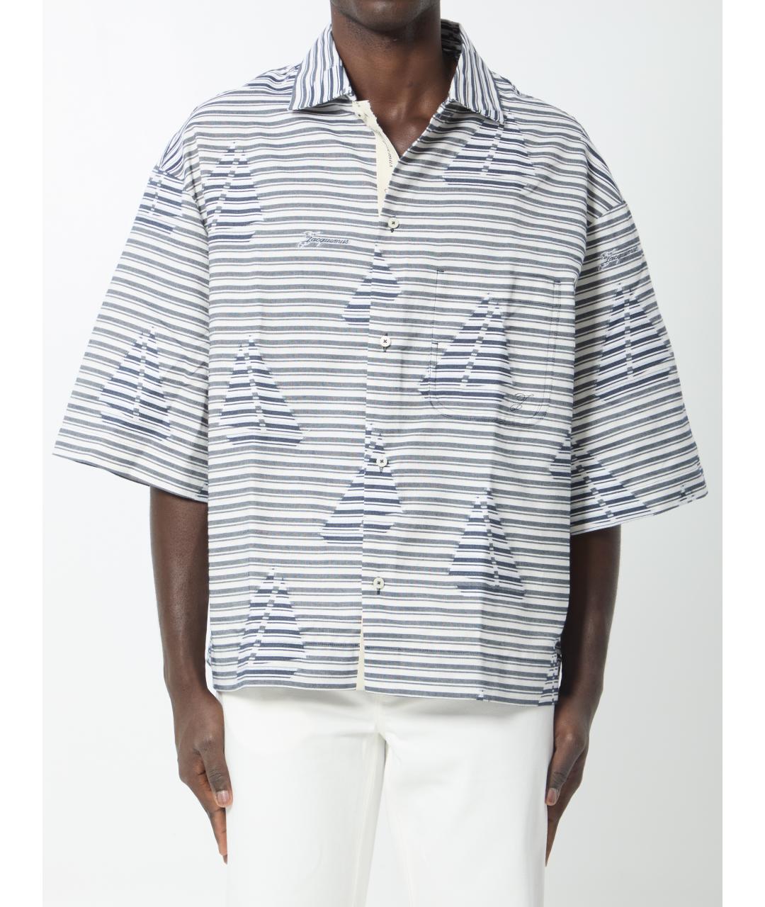 JACQUEMUS Мульти хлопковая кэжуал рубашка, фото 5