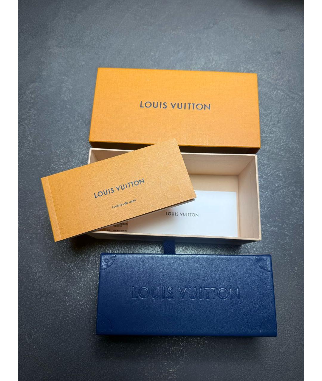 LOUIS VUITTON Черные пластиковые солнцезащитные очки, фото 5