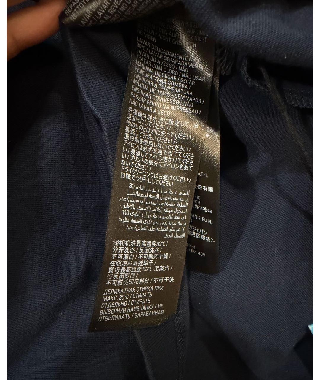 BALENCIAGA Синяя хлопковая футболка, фото 6