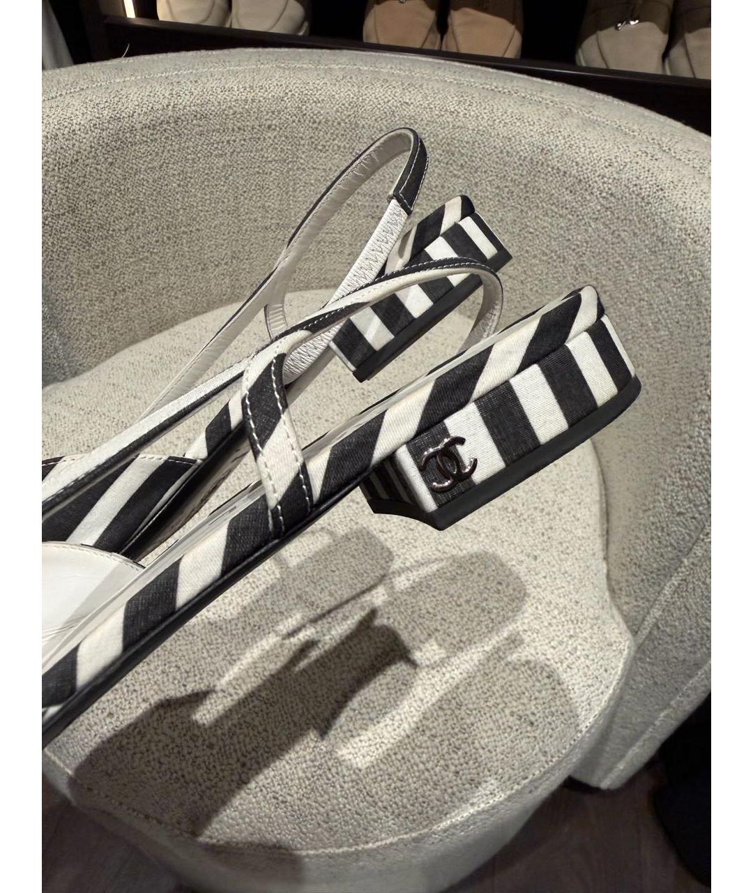 CHANEL Черные текстильные балетки, фото 2
