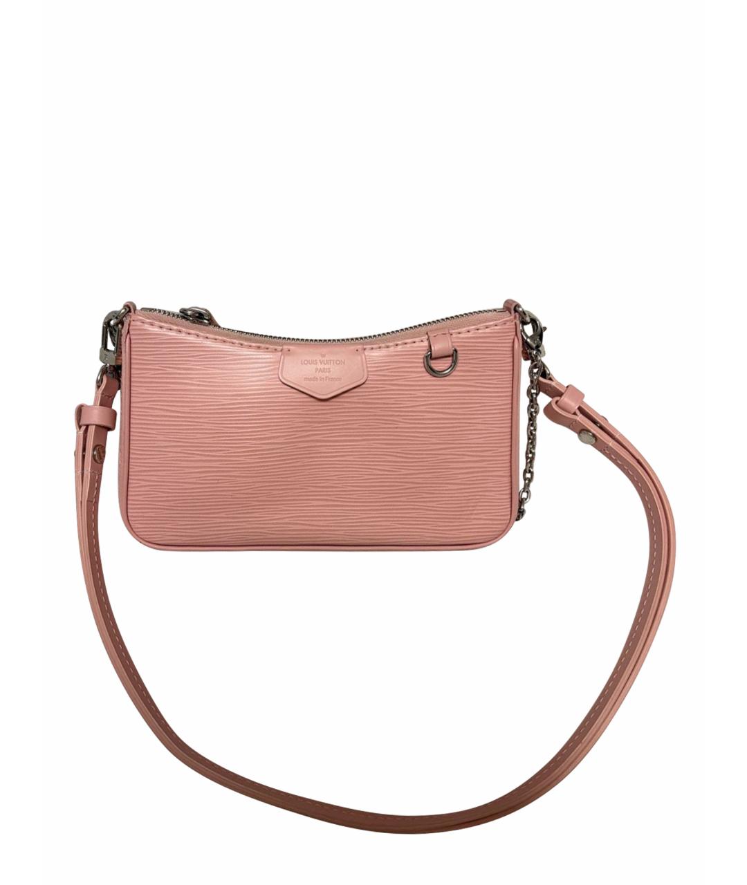 LOUIS VUITTON Розовая кожаная сумка через плечо, фото 1