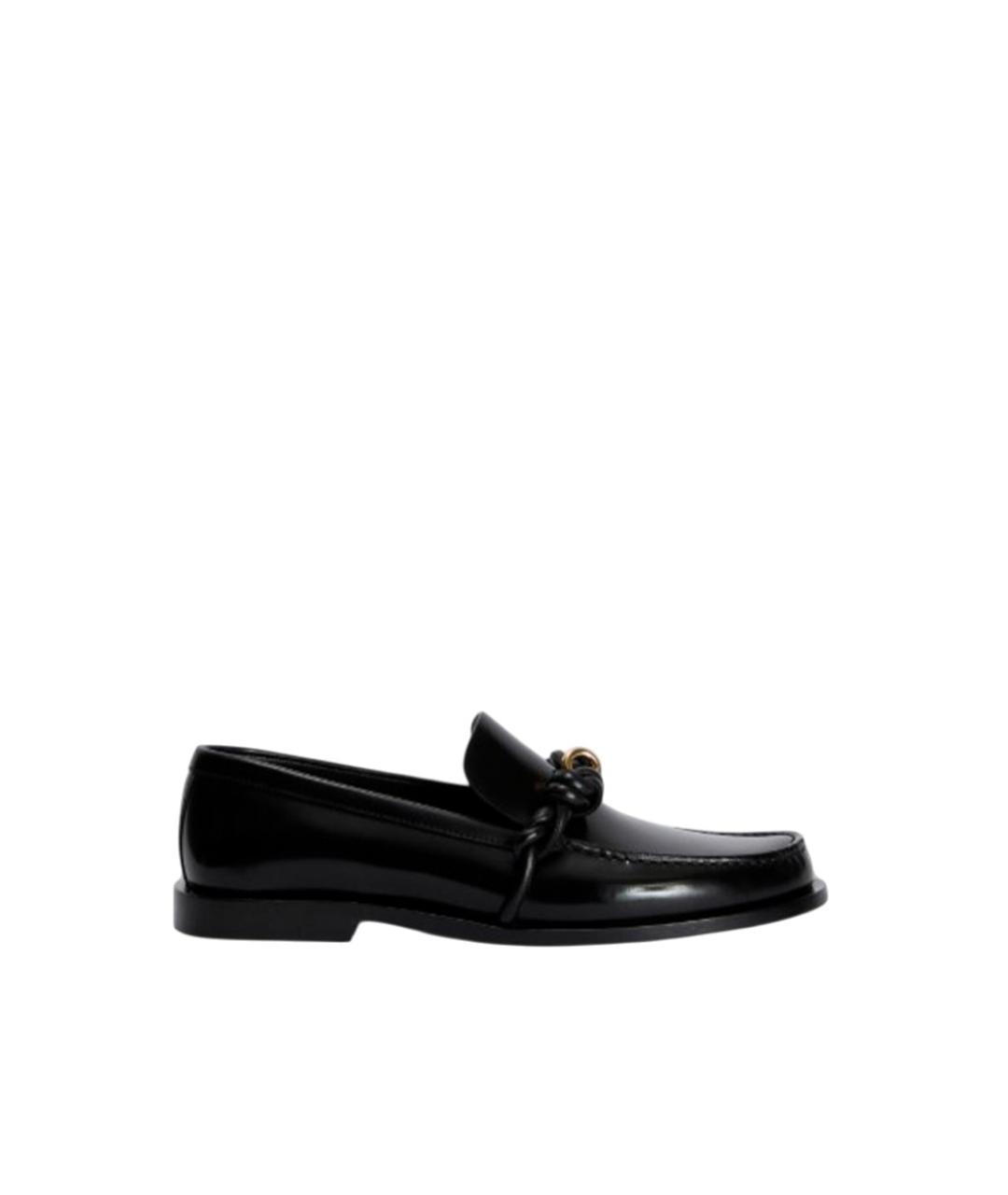 JIL SANDER Черные кожаные лоферы, фото 1