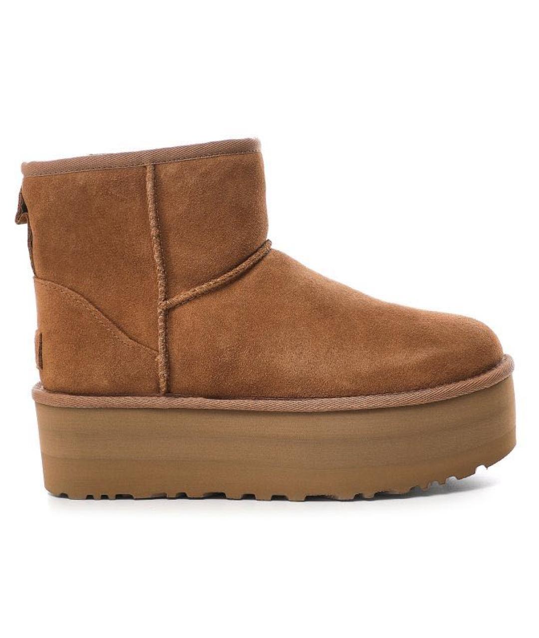 UGG AUSTRALIA Коричневые нубуковые сапоги, фото 1