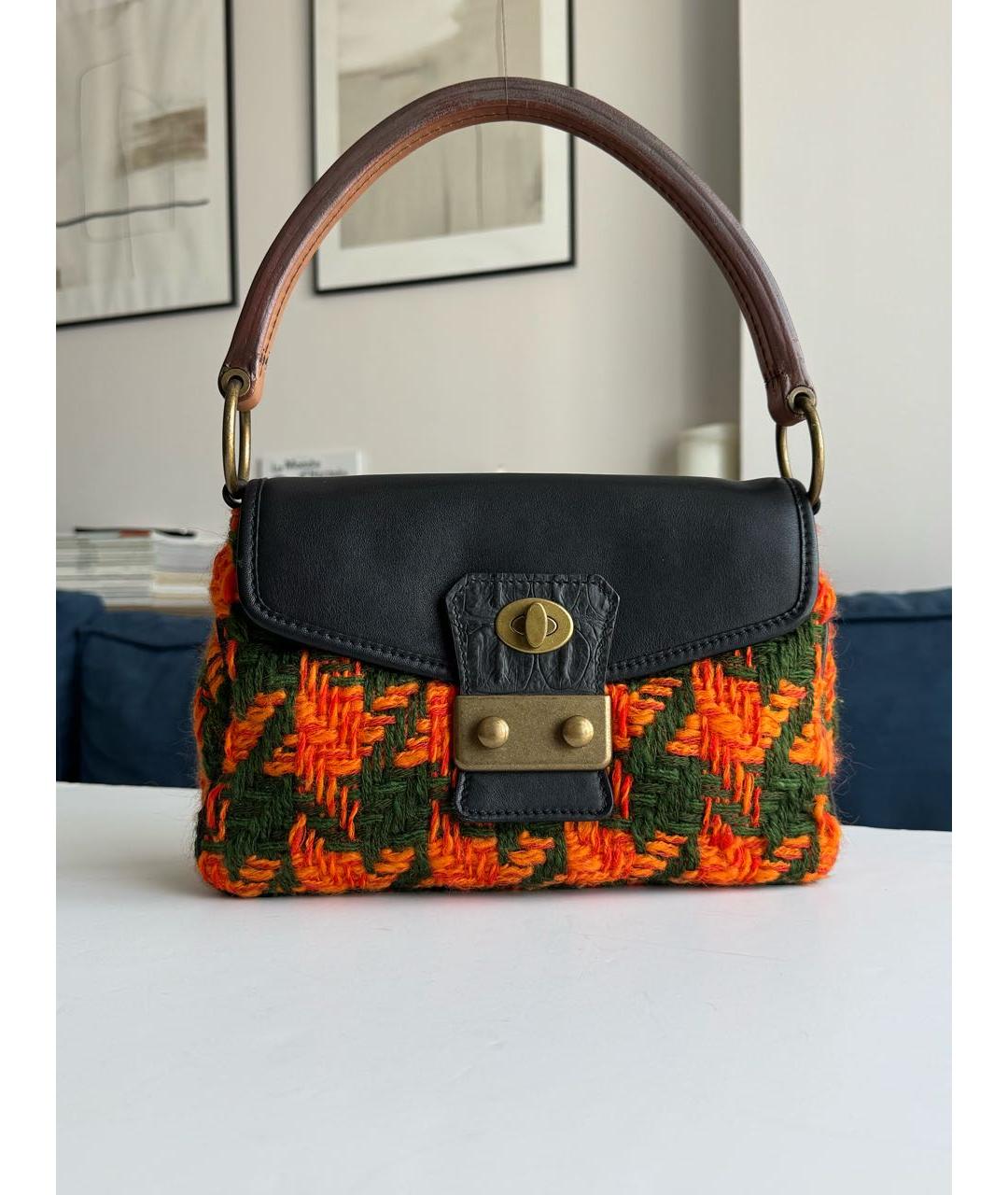 MIU MIU Мульти шерстяная сумка с короткими ручками, фото 9
