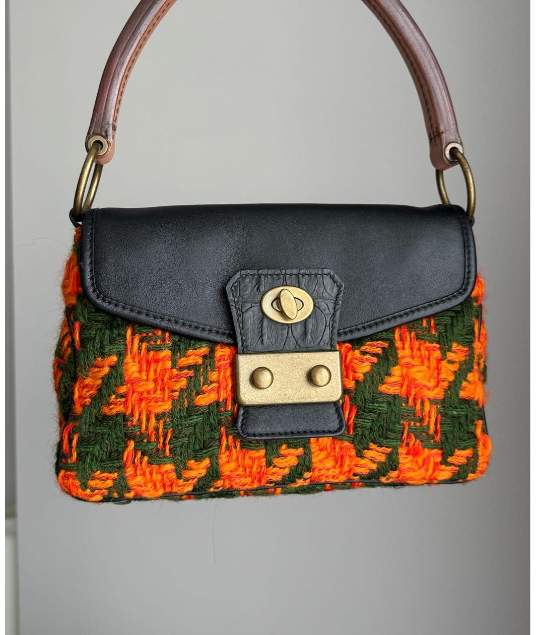 MIU MIU Мульти шерстяная сумка с короткими ручками, фото 8