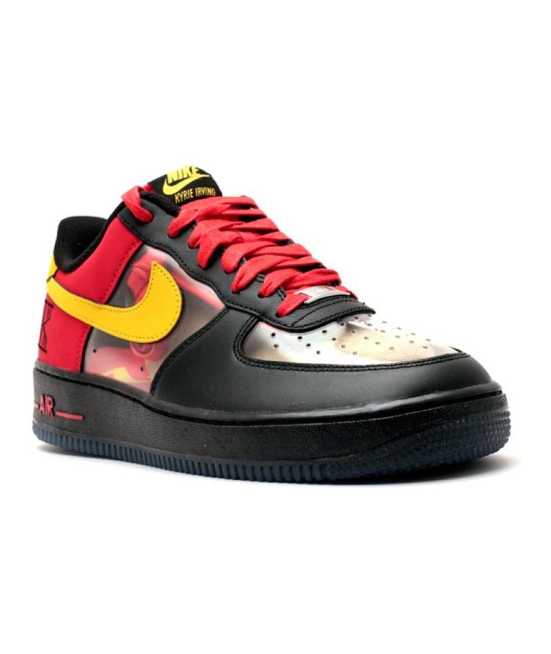 NIKE Черные кожаные низкие кроссовки / кеды, фото 2