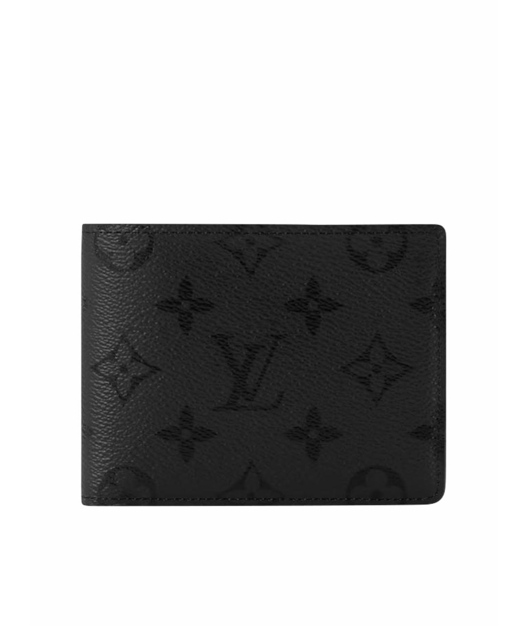 LOUIS VUITTON Черный кожаный кардхолдер, фото 1