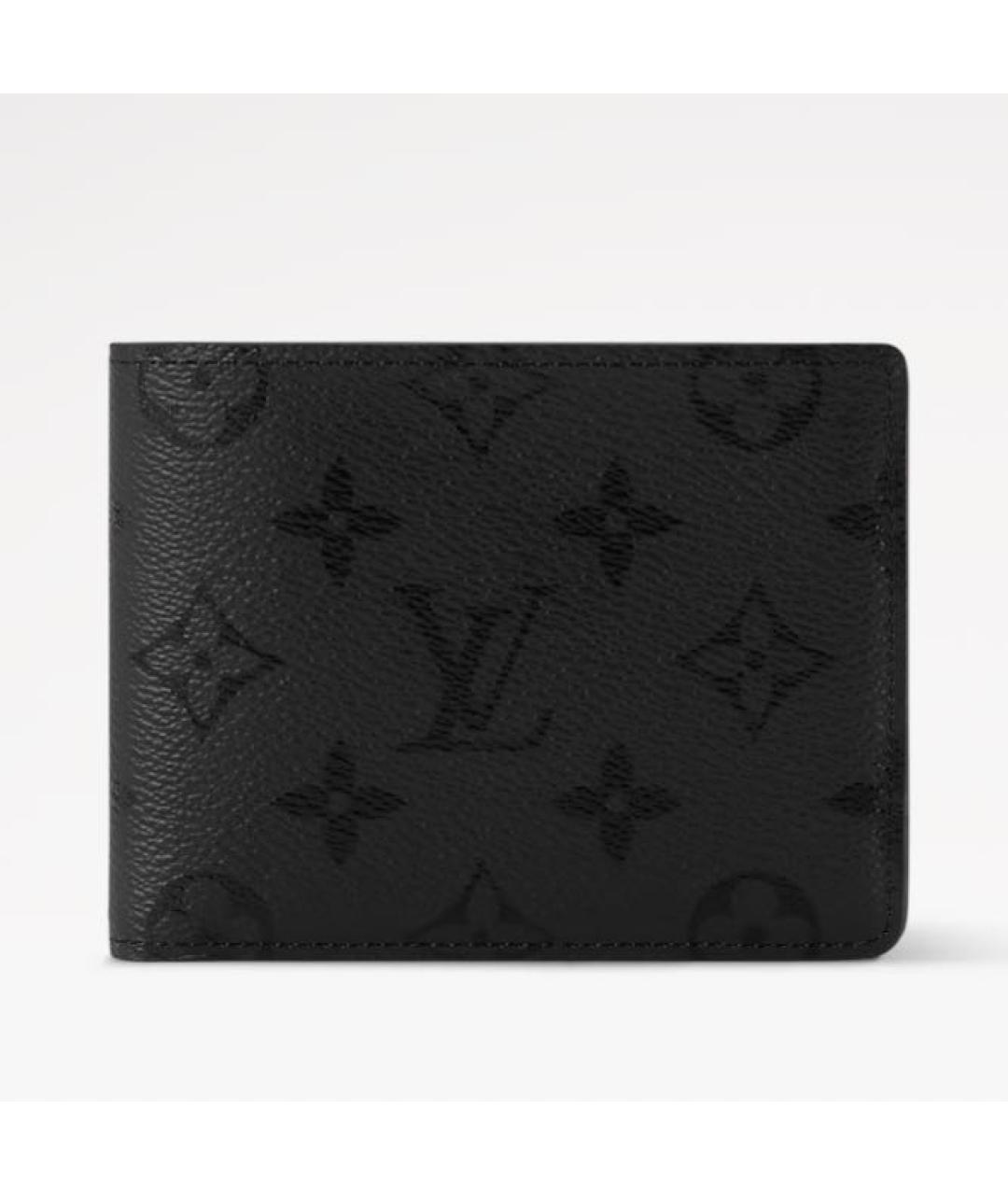 LOUIS VUITTON Черный кожаный кардхолдер, фото 9