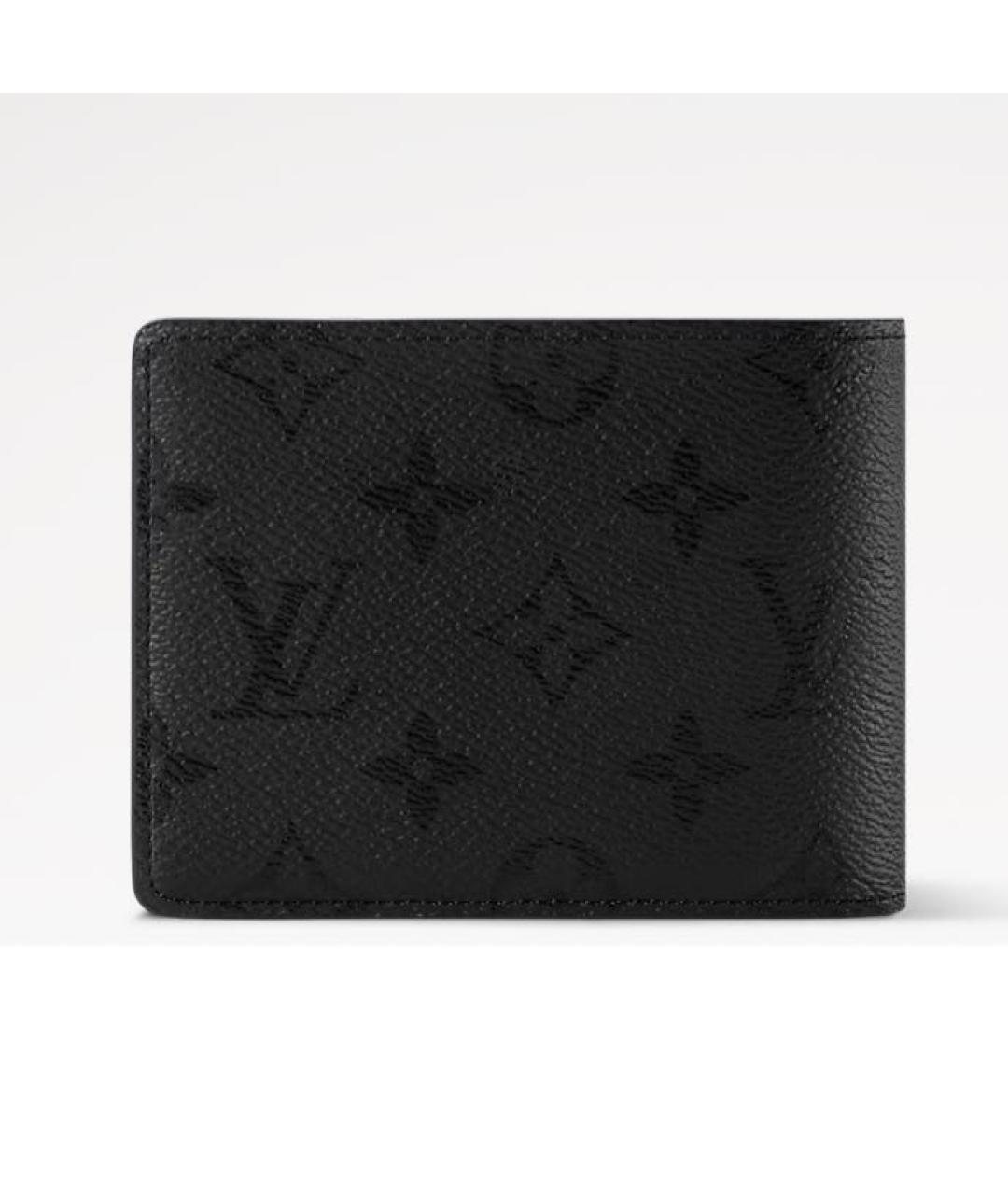 LOUIS VUITTON Черный кожаный кардхолдер, фото 4